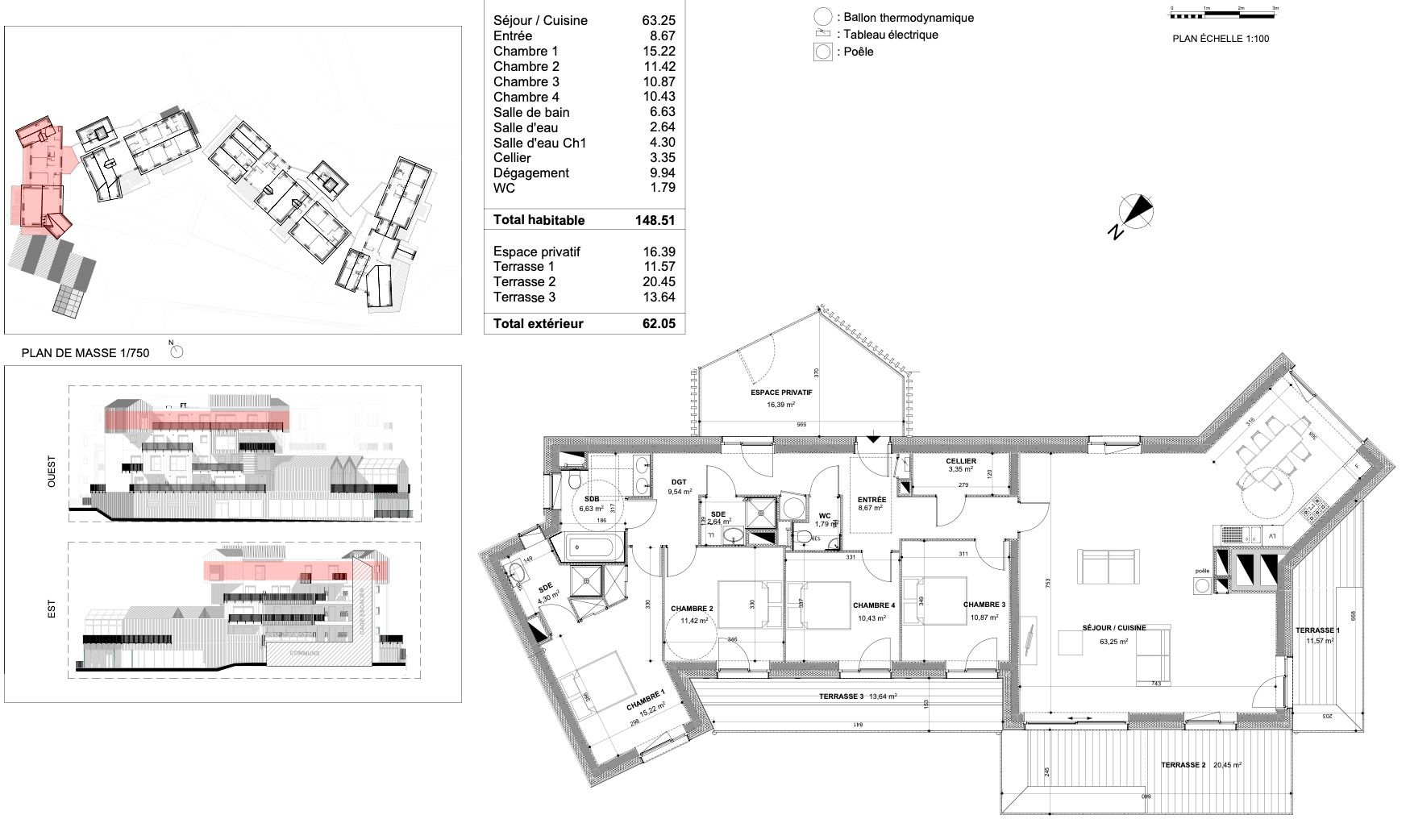 appartement 9 Pièces en vente sur LE RELECQ KERHUON (29480)