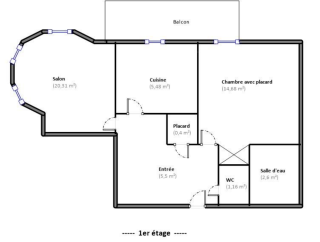 appartement 2 Pièces en vente sur PORNIC (44210)