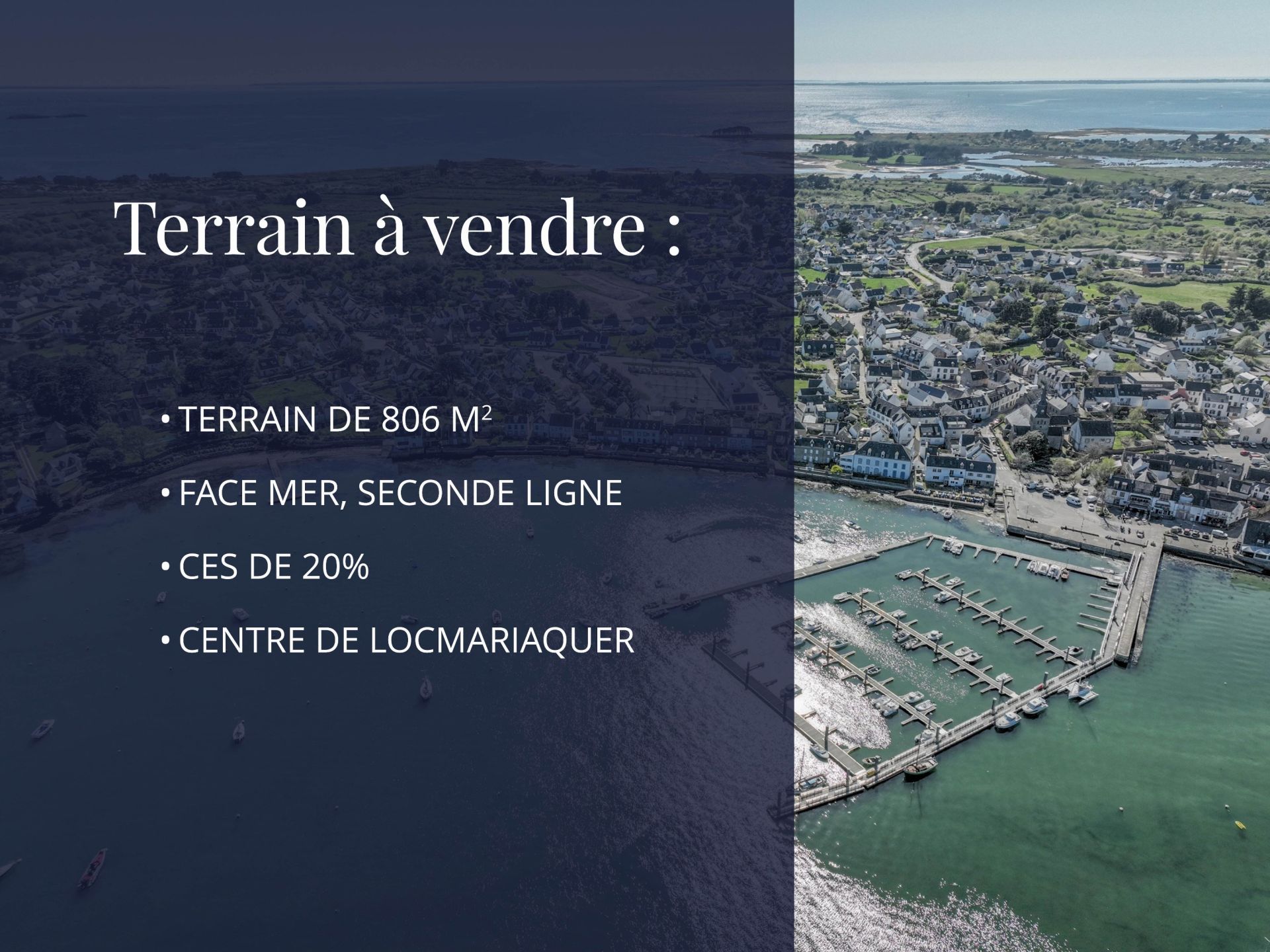 terrain en vente sur LOCMARIAQUER (56740)